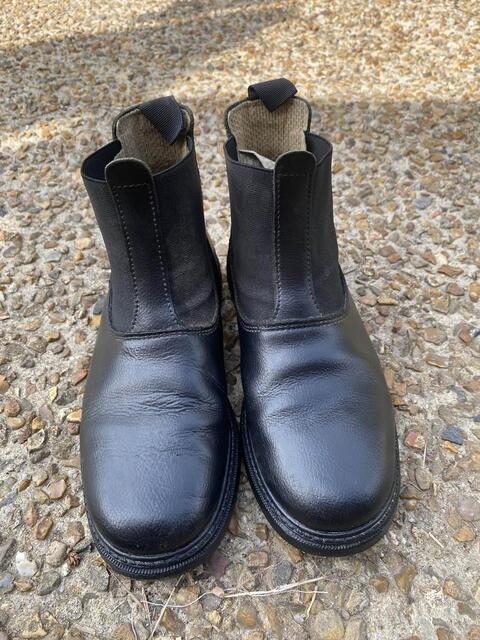 boots cuir noir