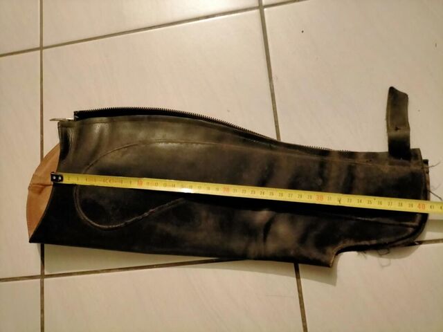 Chaps cuir noires