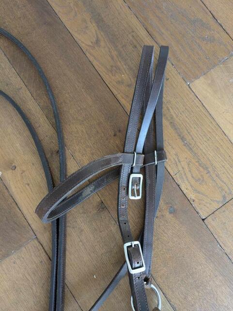 Sidepull cheval en cuir
