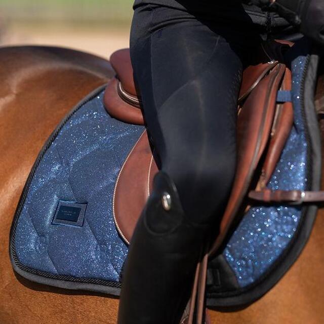 Tapis equestrian stockholm bleu paillettes