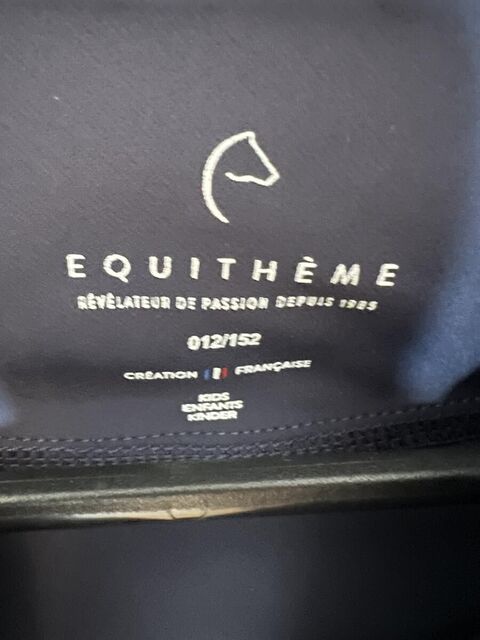Ensemble VESTE CHEMISE EQUITHEME 12ans bleue
