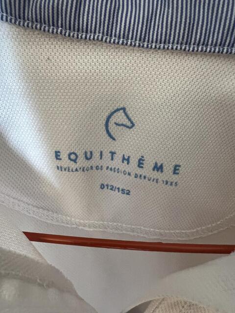 Ensemble VESTE CHEMISE EQUITHEME 12ans bleue