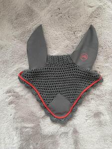 bonnet court gris et rouge taille FULL