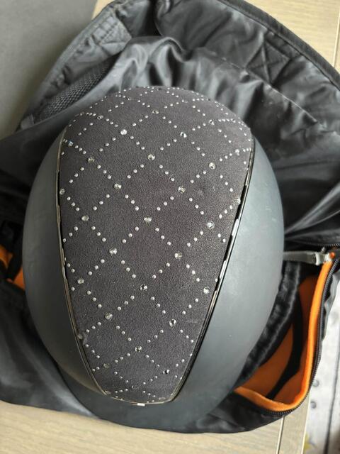 samshield noir avec strass et velours