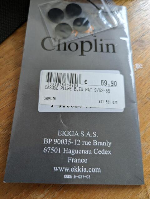 Casque bleu CHOPLIN 53-55