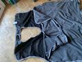 couvre rein en deux parties, polaire et imperméable détachable