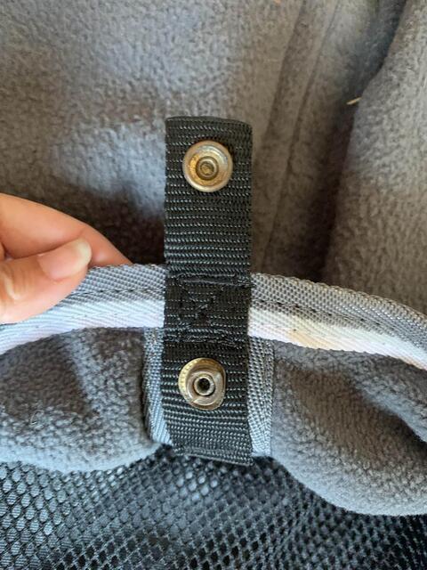 couvre rein en deux parties, polaire et imperméable détachable