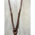 Collier de chasse FORESTIER cuir marron - Taille cheval