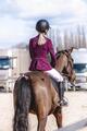 veste samshield Crystal fabric prune