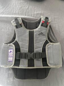 dorsal level 3 équi-theme cross gilet de protection gris