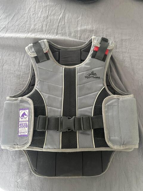 dorsal level 3 équi-theme cross gilet de protection gris