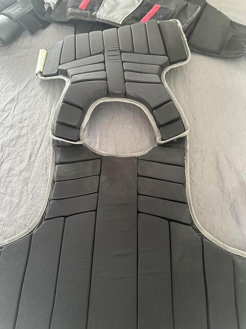 dorsal level 3 équi-theme cross gilet de protection gris