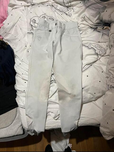 pantalon de concours blanc jumpin