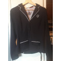 VESTE DE CONCOURS ÉQUITATION FEMME COMP 100 MARINE FOUGANZA