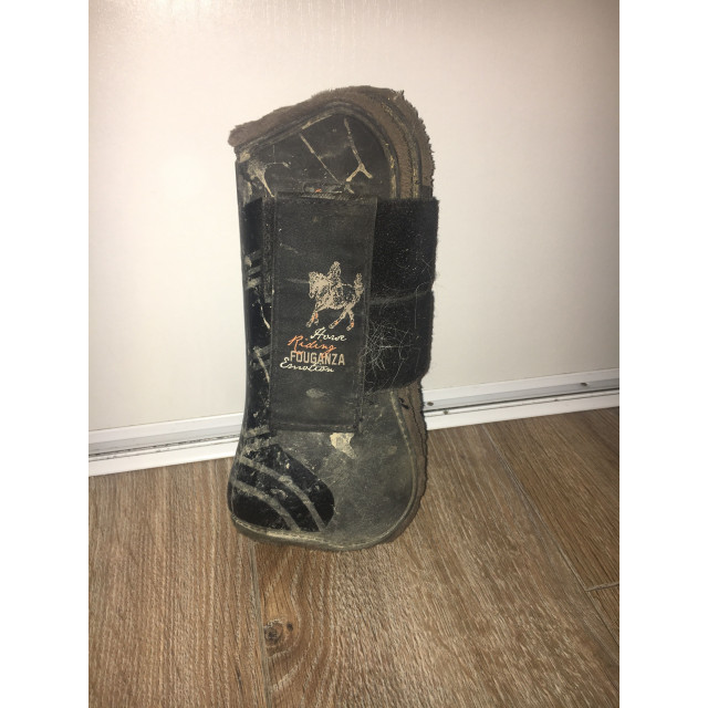 Guetres et protège boulet marron moumoute