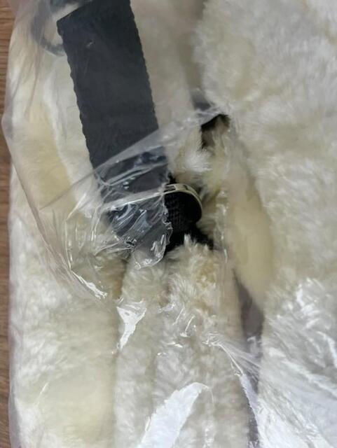 Licol Norton full mouton synthétique écru/noir
