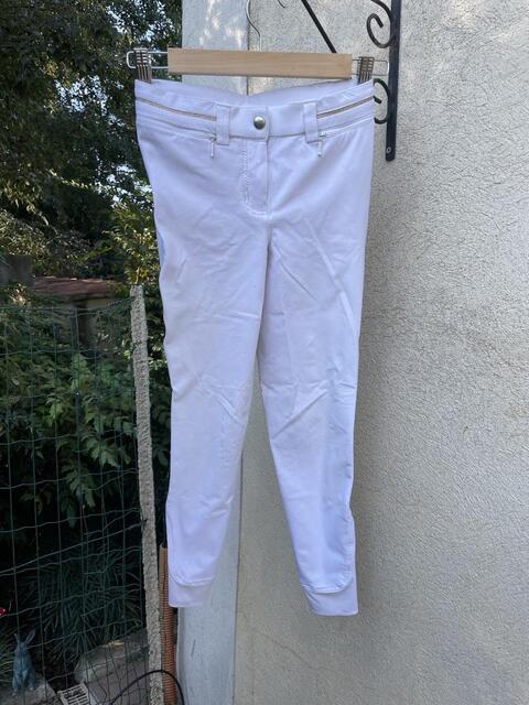 Pantalon d’équitation blanc Pénélope modèle Streety 12 ans
