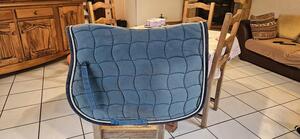 Tapis bleu canard
