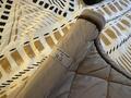 Tapis de selle RG beige liseré marron