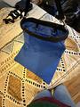 Sac à foin premium Equithème bleu en tissu, utilisé une seule fois