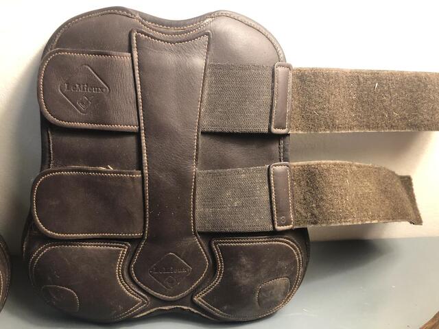 Guêtres cuir Lemieux marron taille cheval