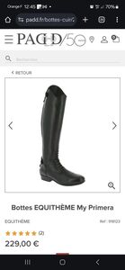 Bottes equitheme 36 xs