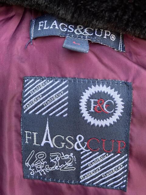 doudoune flags and cup prune/bordeaux