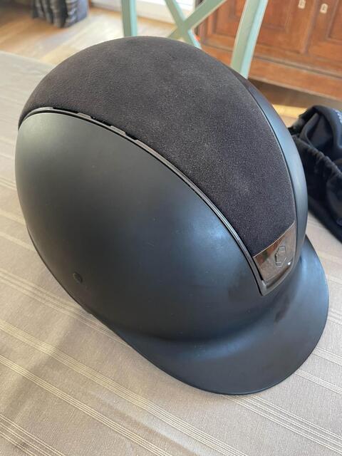 bombe samshield noir mat alcantara taille 55