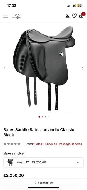 Selle de dressage Bates
