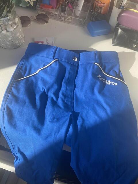 pantalon flags and cup bleu