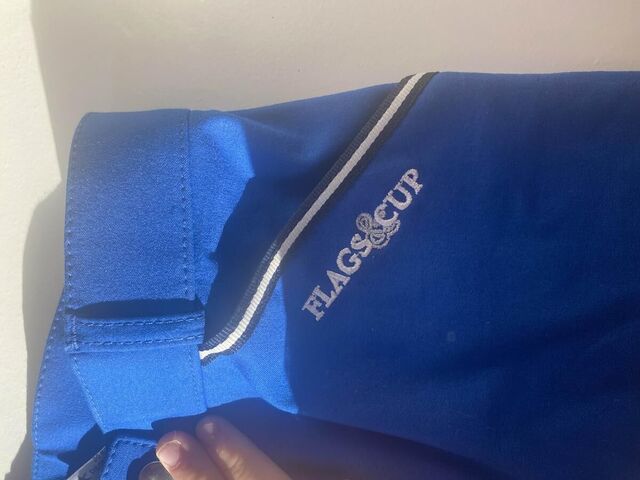 pantalon flags and cup bleu