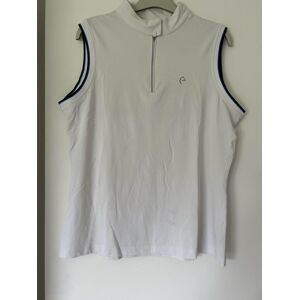 Polo sans manche blanc