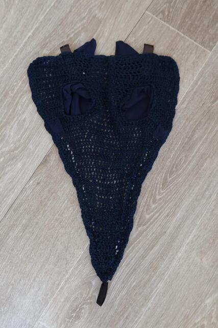 Bonnet long bleu marine/vert
