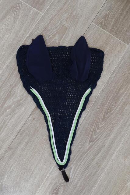 Bonnet long bleu marine/vert