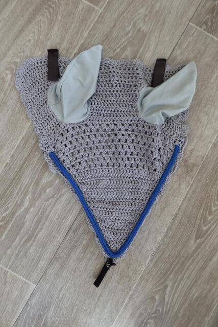 Bonnet long gris/bleu