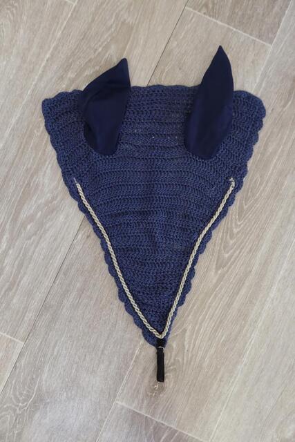 Bonnet long bleu marine/gris