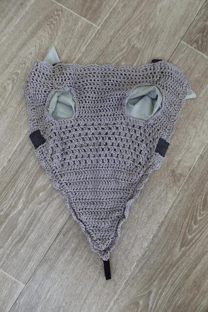 Bonnet long gris/bleu