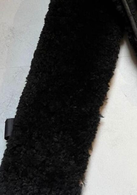 fourreau de sangle en mouton noir 1m