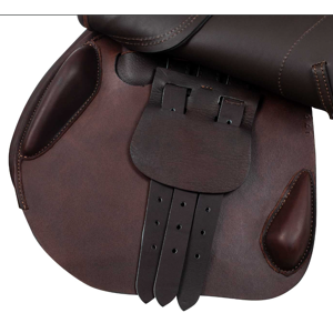 Selle de saut Roma avec arçon en bois et cuir double Acavallo