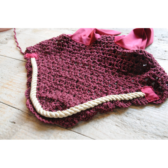tapis équithéme +bonnet bordeaux