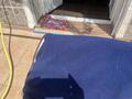 Couvre rein bleu imperméable et polaire taille 140cm