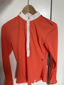 Polo de concours saumon/orange Horse Pilot taille S