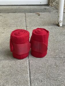 2 Bandes de polo rouge Poney