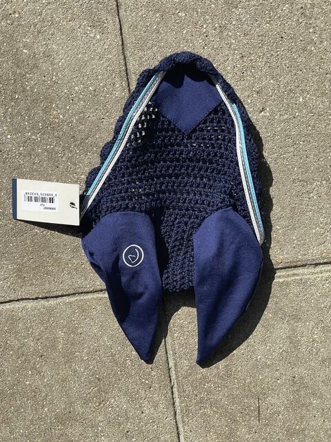 Bonnet bleu marine Cheval