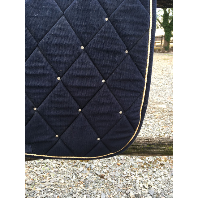 Tapis bleu nuit strass