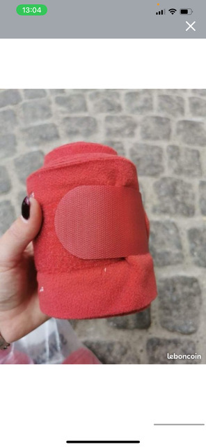 Bande polo rouge cheval
