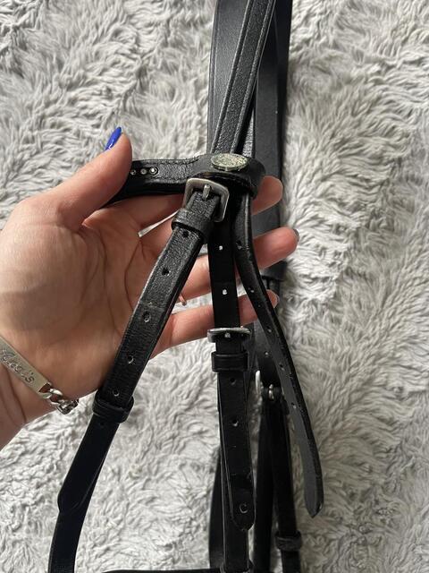 Filet noir strass équitation