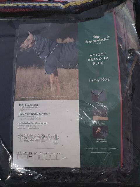 Couverture d'extérieur horseware amigo bravo 12 plus 400g