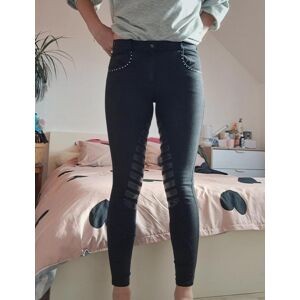 Pantalon Fellini noir à strass