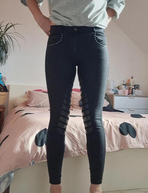 Pantalon Fellini noir à strass